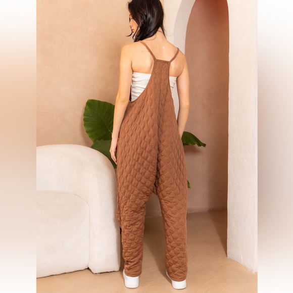 Boho Fabulous Harem Quilted Jumpsuit - Picture 3 of 4